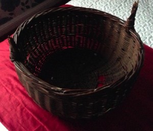 Old family basket made by James Yates
