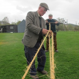 Rope making at the Highland Folk Museum